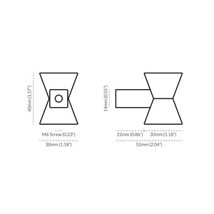 Geometric Brass Stainless Nickel Furniture Handle Minimalist Drawer Knob Durable Modern Design <b>Hardware</b> Cabinet <b>Wardrobe</b> Kitchen - Product Image 2