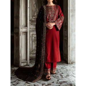 Salwar Kameez ชุดปักลายสไตล์อินเดียและปากีสถานสำหรับสุภาพสตรีชุดปาร์ตี้สำเร็จรูปและชุดลำลอง - Product Image 1