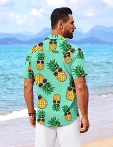 Chemise Hawaïenne Décontractée d'Été pour Homme Grande Taille en Polyester Imprimé avec Col Rabattu et Boutons, 160g – Collection Premium DENMIN APPARELS (ODM Personnalisé) - Product Image 4