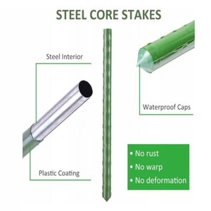 เสาค้ำต้นไม้โลหะเคลือบพลาสติกคุณภาพสูง - Product Image 2