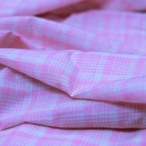 High Quality 100% Organic Handloom Khadi Cotton Eco-Friendly Blue <b>Checkered</b> 60GSM Lightweight Breathable Quick Girls Boys Shirts - Product Image 1
