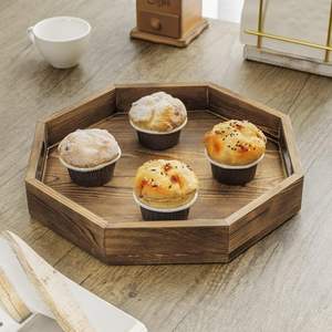 Plateau octogonal en bois de pin massif Fournitures d'hôtel de restaurant de qualité supérieure pour servir la décoration à un prix très attractif - Product Image 4