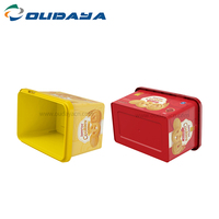 Contenedor desechable de 3L y 2,8 l de PP, contenedor para galletas, cubo para galletas con tapa y asa a prueba de manipulaciones