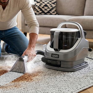 <span class=keywords><strong>Nettoyeur</strong></span> vapeur pour tissus 1300W, cordon de 3m, réservoir amovible de 1400ml, <span class=keywords><strong>nettoyeur</strong></span> de taches pour tissus d'ameublement, canapé, tapis, rideaux - Product Image 1