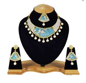 Lightweight Handcrafted Alloy Zircon Vintage Engagement Anniversary Party Wedding Necklace Earrings Headpiece Set Women New - Product Image 2
