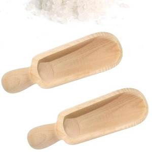 Cuillère doseuse en bois naturel écologique avec capacités de 10 ml/20 ml/30 ml et poignées longues et courtes pour une utilisation en cuisine et en salle de bain - Product Image 2