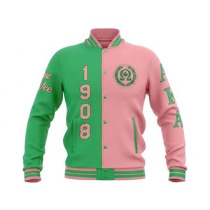 Veste universitaire de baseball haut de gamme, broderie personnalisée, accessoires grecs, vêtements d'équipe scolaire pour hommes, femmes et enfants - Product Image 1