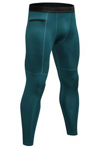 เลกกิ้งผู้ชายสีพื้นคุณภาพสูง ยืดหยุ่นได้เต็มตัว เอวสม็อค เหมาะสำหรับออกกำลังกาย ราคาคุ้มค่า - Product Image 2