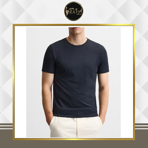 Camiseta de Algodón para Hombre, Cuello Redondo, Manga Corta, Diseño Moderno, Largo Regular, Estilo Sencillo, para Verano, Calidad Estándar, para Compradores al por Mayor - Product Image 2