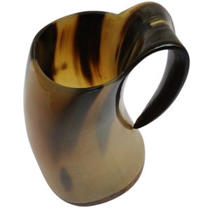 Tasse à boire en corne de buffle avec finition naturelle, design de créateur, objet décoratif pour la maison - Product Image 4