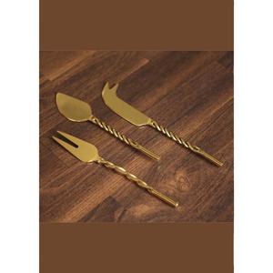 Rebanador de queso de acero inoxidable con diseño de mango trenzado, rebanador de aspecto moderno para boda y hogar - Product Image 1