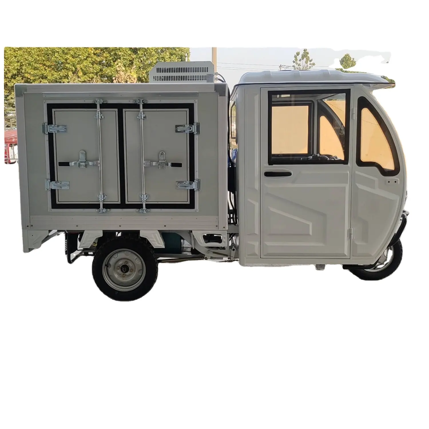 High quality three wheel motorcycle cargo tricycle electric bicycle tricycle with freezer box