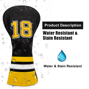 Funda Protectora Universal para Palos de Golf, Personalizada, para Palos Híbridos, con Cuello Elástico, Forro Interior Suave, Superficie Exterior de Cuero PU, Agarre Antideslizante e Impermeable - Product Image 2