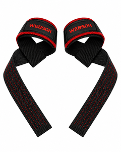 Sangles de levage réglables en coton Webson, antidérapantes, pour musculation, équipement de gym, unisexe, boucle, prix abordable, best-seller, personnalisables - Product Image 2