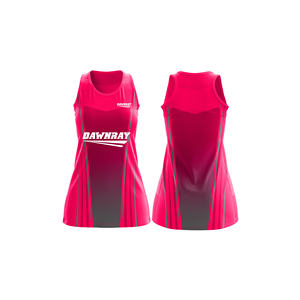 Maillot élégant de club de netball |   Uniforme de netball par sublimation avec logo, nom et numéro de l'équipe |   Polyester respirant - Product Image 5