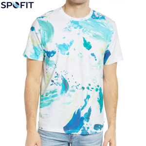 เสื้อยืดฟิตเนสแห้งเร็ว พิมพ์ลายโลโก้ตามสั่ง ราคาขายส่ง คุณภาพสูง สำหรับผู้ชาย - Product Image 2