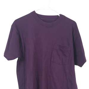 <b>Men's</b> <b>Purple</b> Short Sleeve O-Neck <b>T</b>-<b>Shirt</b> 100% Cotton Regular Fit Solid Color Casual Jersey Knitted Style - Product Image 6