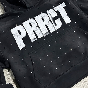 Sweat à capuche zippé pour homme 100% coton délavé à l'acide avec strass, logo brodé, effet soleil éclairé, écologique, respirant, couleurs personnalisables, 380g - Product Image 4