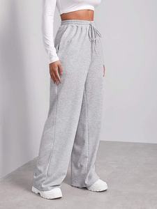 Men Solid Color Drawstring Baggy Style Casual Sweatpants Joggers Straight Leg Oversized Polyester/Cotton - Product Image 5