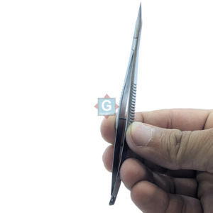 Stainless Steel Eyelash Spring Scissors Tweezer Cleaner Beauty Tool for Eyelash Extension with Eco-Friendly Long Lasting - Product Image 1