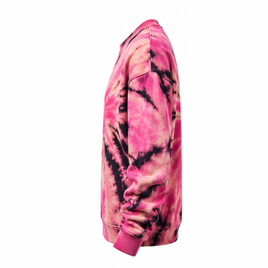 Sudadera Cloud Wash Tie Dye con hombros caídos, cuello redondo de felpa francesa, proveedor mayorista de ropa, moda urbana casual - Product Image 3