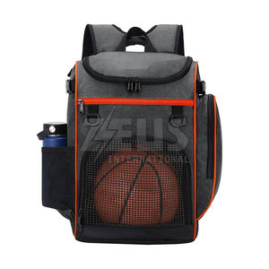 Sac à dos de basketball facile à transporter avec poches latérales pour bouteilles d'eau, fabricant pakistanais de sacs à dos de basketball - Product Image 3