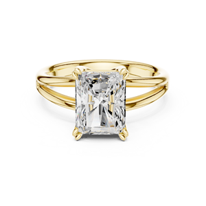 แหวนหมั้นเพชรทรงรัศมี 2 กะรัต ยี่ห้อ Aries Jewel ผลิตในห้องปฏิบัติการ ตัวเรือนทอง 14K พร้อมใบรับรอง IGI ระดับ VS1 สี E เหมาะสำหรับวันครบรอบแต่งงาน - Product Image 1