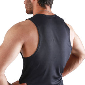 Camiseta sin Mangas Extra Grande para Hombre, Diseño Moderno, Poliéster/Algodón, Transpirable, Estilo Deportivo, Servicio OEM, Color Personalizado, Precio Bajo - Product Image 4