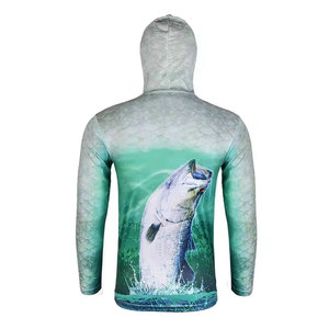 OEM Service Wholesale Best Design Men Fishing <b>Hoodies</b> <b>Lightweight</b> Breathable Quick Dry Men Fishing <b>Hoodies</b> Made In Pakistan - Product Image 2