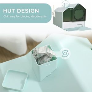 Lettiera Intelligente XXL per Gatti con Pulizia Automatica, Facile da Pulire, Grande Capacità, Forma Quadrata Carina per la Pulizia degli Animali Domestici - Product Image 3