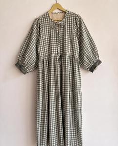 Robe longue décontractée respirante 100 % coton pour le quotidien au printemps, robe midi imprimée florale pour l'été, robe longue bohème imprimée florale - Product Image 3
