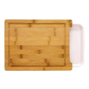 Tabla de cortar multiusos de bambú con ranura para jugos |   Tabla de Cortar Ideal para Preparar Carne, Verduras y Frutas - Product Image 6