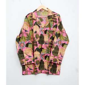 เสื้อผ้าฝ้ายแท้ 100% ทำมือ สไตล์วินเทจ โรแมนติก คลาสสิก ลายดอกไม้ เนื้อผ้านุ่ม ระบายอากาศได้ดี แห้งเร็ว แขนยาวเต็มตัว เอวสูง สำหรับผู้หญิง - Product Image 3