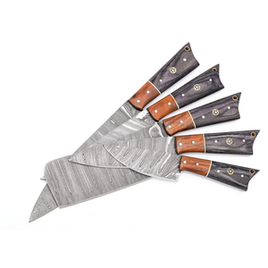 Coffret de couteaux de cuisine LEGACY BLADES en acier Damas 67 couches, couteaux de chef faits à la main, manche en bois, fournisseur en gros de qualité supérieure - Product Image 2