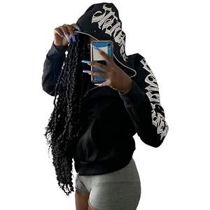 Sweat à capuche de haute qualité avec fermeture éclair intégrale et couvre-visage, tissu en coton premium et coutures renforcées pour une durabilité et un confort optimaux. - Product Image 3