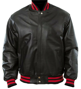 High Quality Letterman <b>Jacket</b> <b>Men</b> Versity <b>Jackets</b> Wool 100% Real <b>Leather</b> Winter Custom Design and Color Black Letterman <b>Jacket</b> - Product Image 5