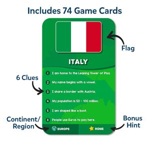 Jeu de société Skillmatics Scout It Out Pays du monde entier avec cartes, drapeaux et faits pour les enfants de 7 à 99 ans - Product Image 4