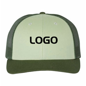 Gorra de camionero de 6 paneles de poliéster y algodón con logotipo personalizado, gorra de camionero de camello con bordado 3D, gorra de camionero transpirable de verano para exteriores - Product Image 5