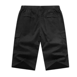 Pantalones Cortos Cargo Negros para Hombre, Estilo Hip Hop, Ecológicos, Cintura Media, Cordón Ajustable, Secado Rápido, Tela Oxford, Casuales, con Bolsillos - Product Image 2