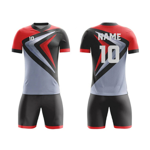 Ensemble de maillot et short de football pour hommes, tissu en maille respirant à séchage rapide, pour entraînement d'équipe, matchs en plein air - Product Image 5