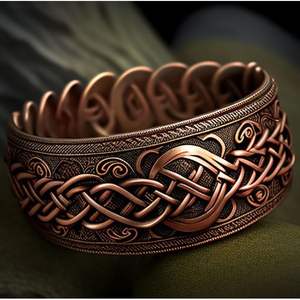 Boutons de manchette et bracelets élégants classiques en laiton et cuivre vieillis, composants de bijoux RR ENTERPRISES Inde - Product Image 6