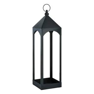 Farol de Metal Moderno para Velas con Acabado Negro Mate, Faroles de Metal para Velas para Decoración del Hogar y Exteriores, Personalizados, Venta al Por Mayor - Product Image 1