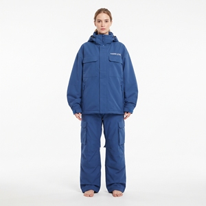 Traje de esquí de nieve para mujer, impermeable, resistente al viento, cálido, de dos piezas, chaqueta y pantalones, ropa deportiva para exteriores - Product Image 6
