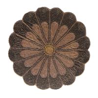Set de table rond brodé moderne et tendance, écologique, avec perles, pour la décoration intérieure