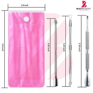 Removedor de Esmalte de Uñas en Gel, Empujador de Cutículas de Acero Inoxidable, Herramientas de Manicura y Pedicura, Raspador de Cutículas para Uñas - Product Image 2