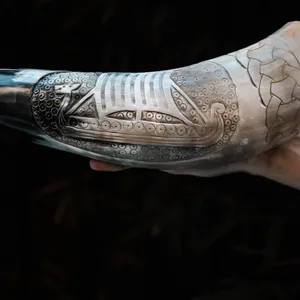 Cuerno Vikingo 100% Natural de Búfalo con Cuerno de Tamaño Único para Cerveza o Agua, de la Mejor Calidad, Mayorista de la India - Product Image 3