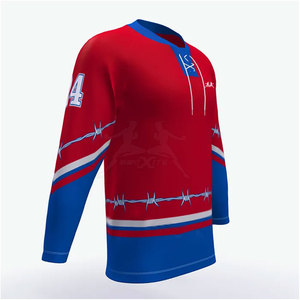 Jersey de Hockey sobre Hielo en Stock en Grandes Cantidades, Jersey de Hockey sobre Hielo para Hombre, Personaliza Tu Propio Jersey Deportivo - Product Image 3