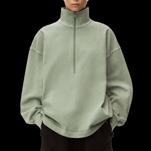 Sweat-shirts d'hiver personnalisés en coton biologique 100% avec poche solide, doublure écologique et broderie, style streetwear - Product Image 3