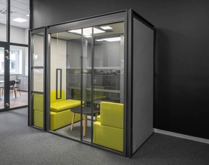 Office Furniture Hako Medium Soundproof Acoustic Office Pod w/Sliding Door - Product Image 1