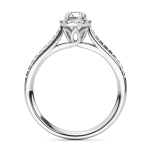 0.48 Ct Round Cut Natural Diamond Engagement Wedding <b>Ring</b> for <b>Women</b> 925 Sterling Silver Fine Jewelry Wholesale - Product Image 3